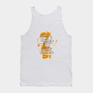 Orange Skull Tank Top